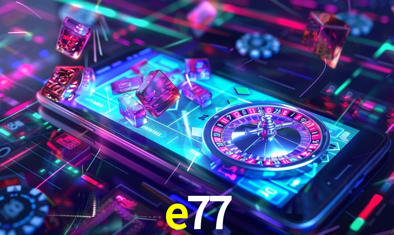 Aplicativo móvel e77 para iOS e Android